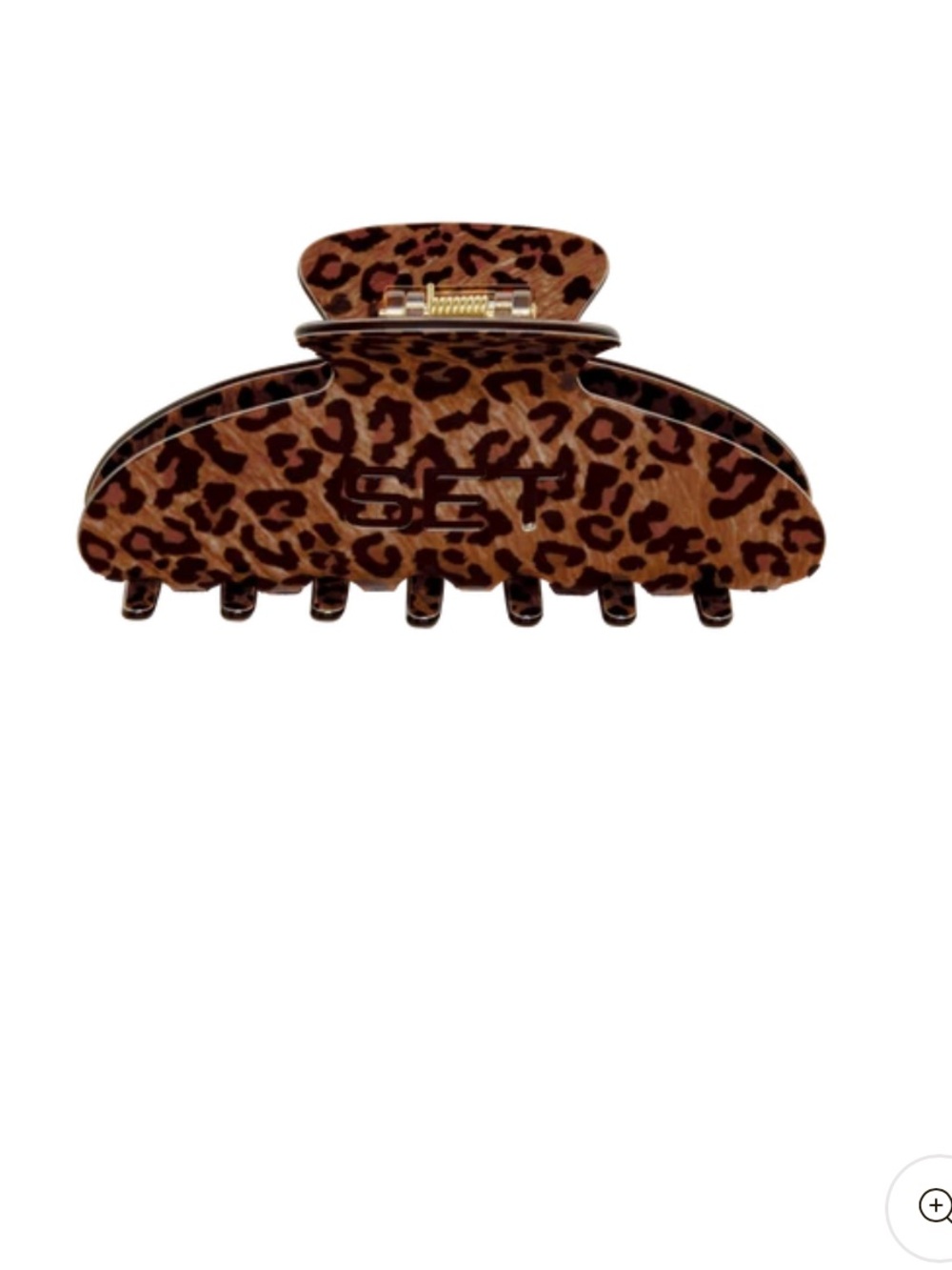 SET Active Savannah Print Hair Claw Clip - Brown